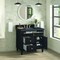 James Martin Vanities 36'' Single Vanity, Black Onyx w/ 3 CM Charcoal Soapstone Quartz Top 424-V36-BKO-3CSP - alternate 4